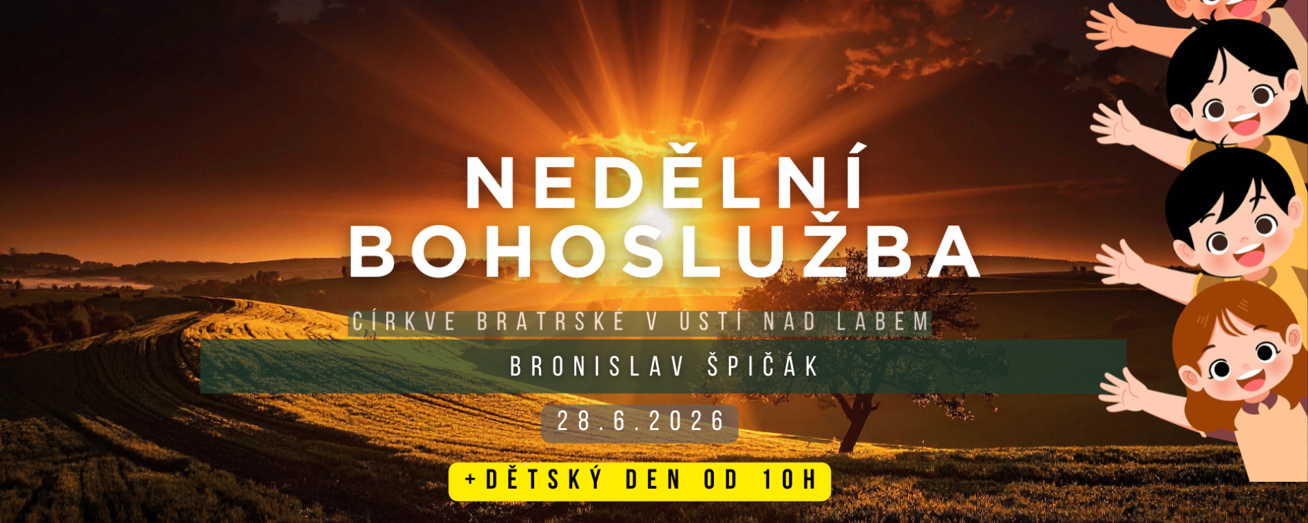 Nedělní bohoslužba 28.6.2026